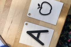 Initial test of tactile alphabet